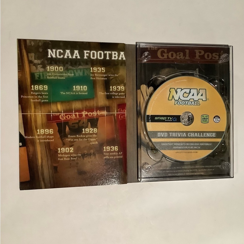 Snap NCAA Football DVD Trivia Challenge - Black and Green - Picture 3 of 3